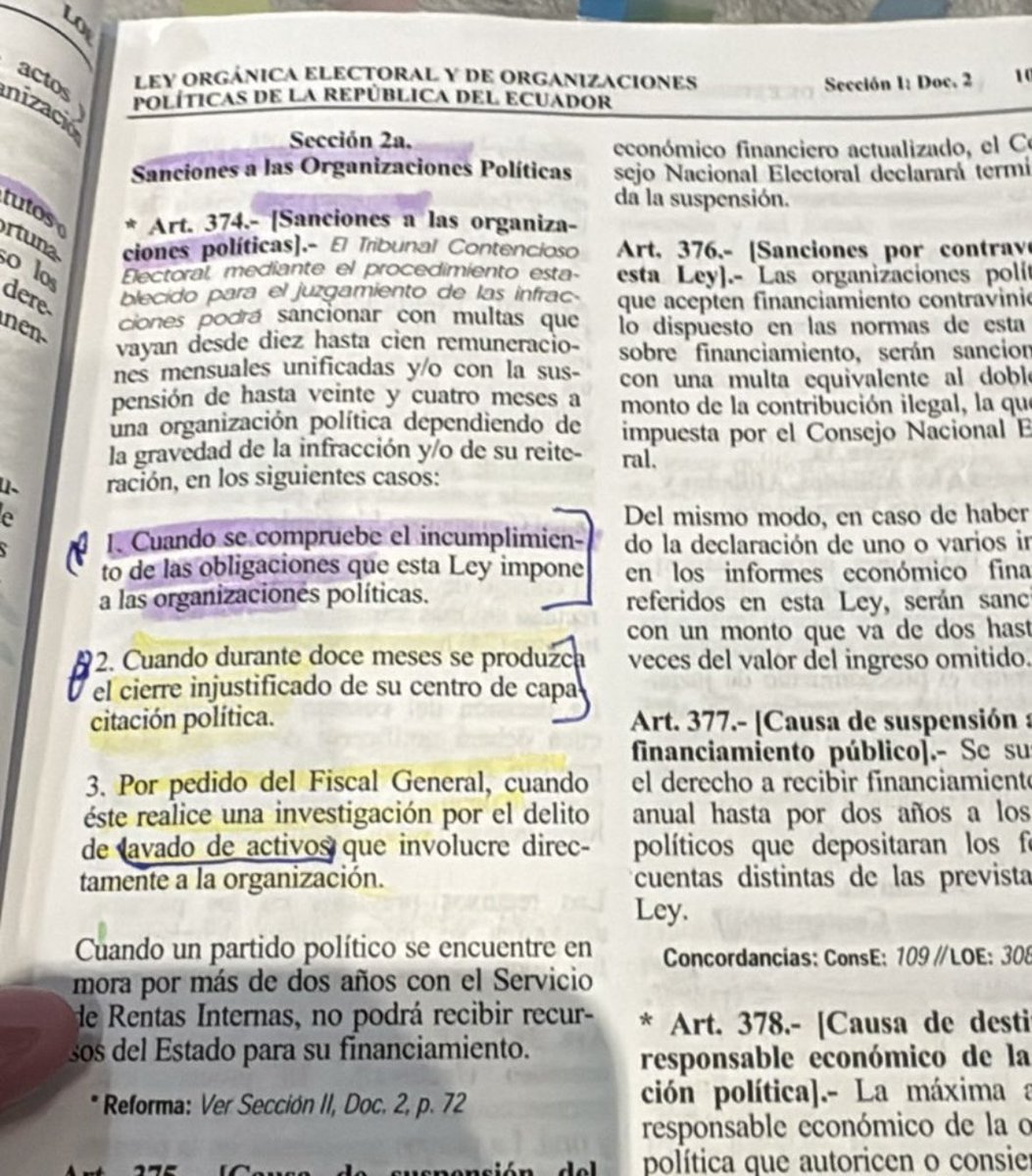 #OjoAlTCE

Es lo que se advirtió en su momento: las infracciones electorales no van a prosperar. Por otro lado, de conformidad con el artículo 374 del Código de la Democracia, el fiscal solicitó la suspensión debido a que la organización política es parte de una investigación por