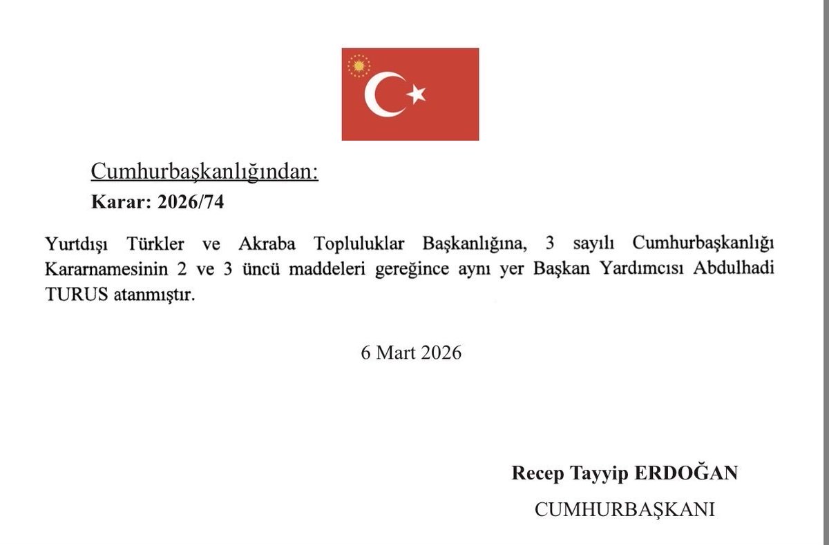 toderorgtr's tweet photo. YTB Başkanlığına asaleten atanan kıymetli büyüğümüz Abdulhadi Turus’u (@haditurus) tebrik ederiz.

Uluslararası öğrencilerimize yönelik izlediği vizyoner projeler ve verdiği desteklerle YTB'yi daha güzel yerlere taşıyacağına yürekten inanıyoruz. https://t.co/knORzc55Ff
