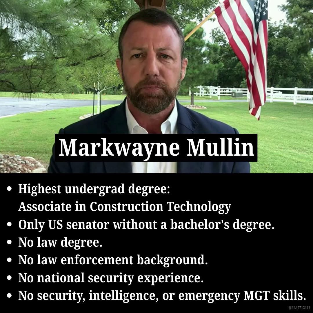 theirishokie's tweet image. Here’s the background of the overwhelmingly under qualified Mark Wayne Mullin @SenMullin @MarkwayneMullin AKA Danny DeVito as Okies call him since he’s 5’7”. Not listed are his 3 amateur fights where he went 2-1 against out of shape nobodies. #MarkWayneMullin #DHS #DannyDeVito