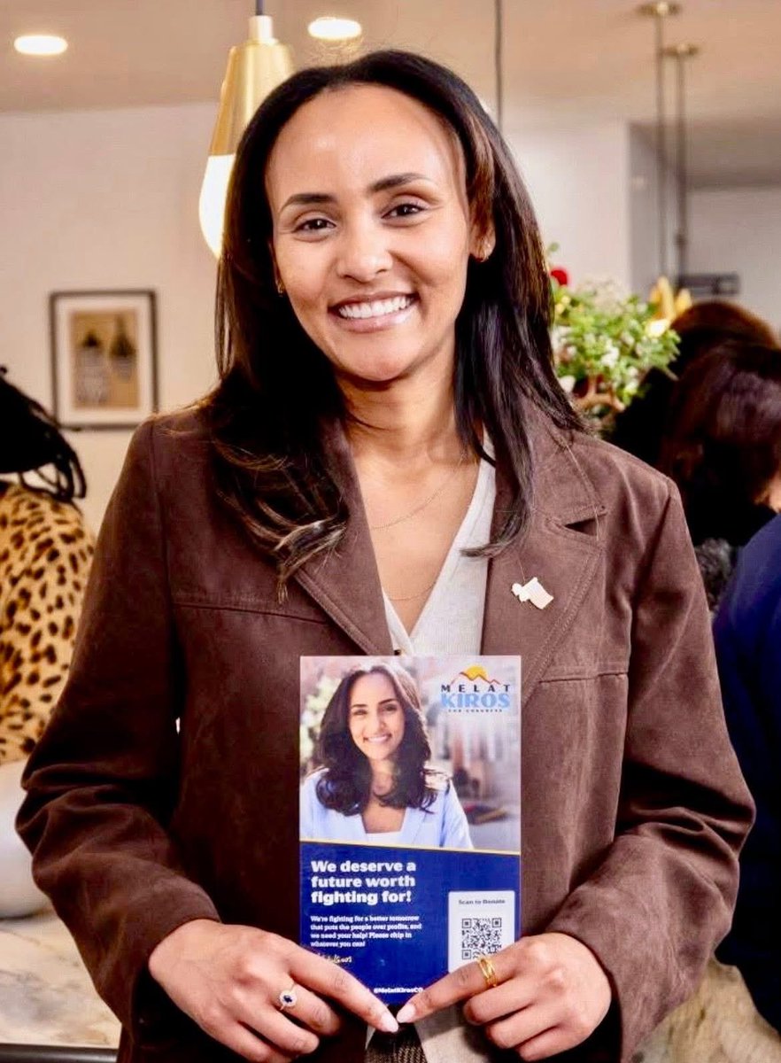 KassaHMariam's tweet photo. ንነበርቲ ዋሽንግተን ዲሲን ከባቢኡን ካልኦት ግዝኣታት ኣሜሪካን

ካብ ግዝኣት ዴንቨር ንኮንግረስ ኣሜሪካ ሕፅይቲ ኮይና ትወዳደር ዘላ ሓፍትና ሜላት ኪሮስ፤ ምስ ማሕበረሰብ ከባቢና ንኽትላለ ከምኡውን ሞራላውን ፋይናንሳውን ሓገዝ ንኽንገብረላ፤ ኣብ ዝቕፅል ሰሙን ናብ ዋሽንግተን ዲሲ ትመፅእ ኣላ:: 

ስለዙይ መርኣያ ደቅና ዝኾነት ሜላት፤ ኣብ ኮንግረስ ኣሜሪካ ድምፂ መበቆል ማሕበረስባ ንክትኸውን፤ ኩልና ን15 ማርች ሰዓት 4:00PM ክሳብ  6:30PM ኣብ ECDC 901 S Highland St. Arlington Virginia ብሰዓትና ተረኺብና ብዝኸኣልናዮ ሞራልን ዓቕምን ንክንኮና እላበው!
