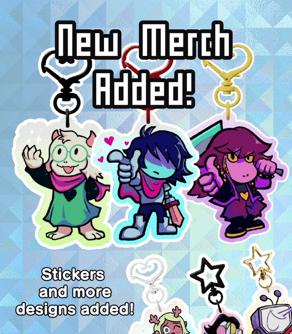 more deltarune designs in the store!!! 🔗👇 