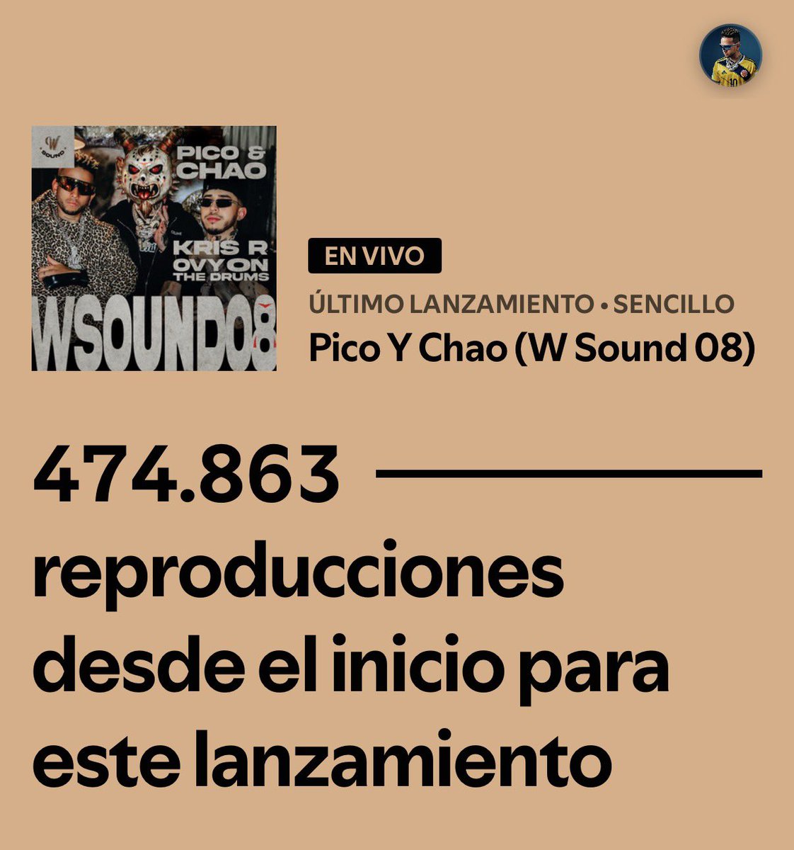 Primeras 24 Horas 🐐🐐🐐❤️‍🔥
W SOUND 08 - KRIS R 
“Pico y Chao”