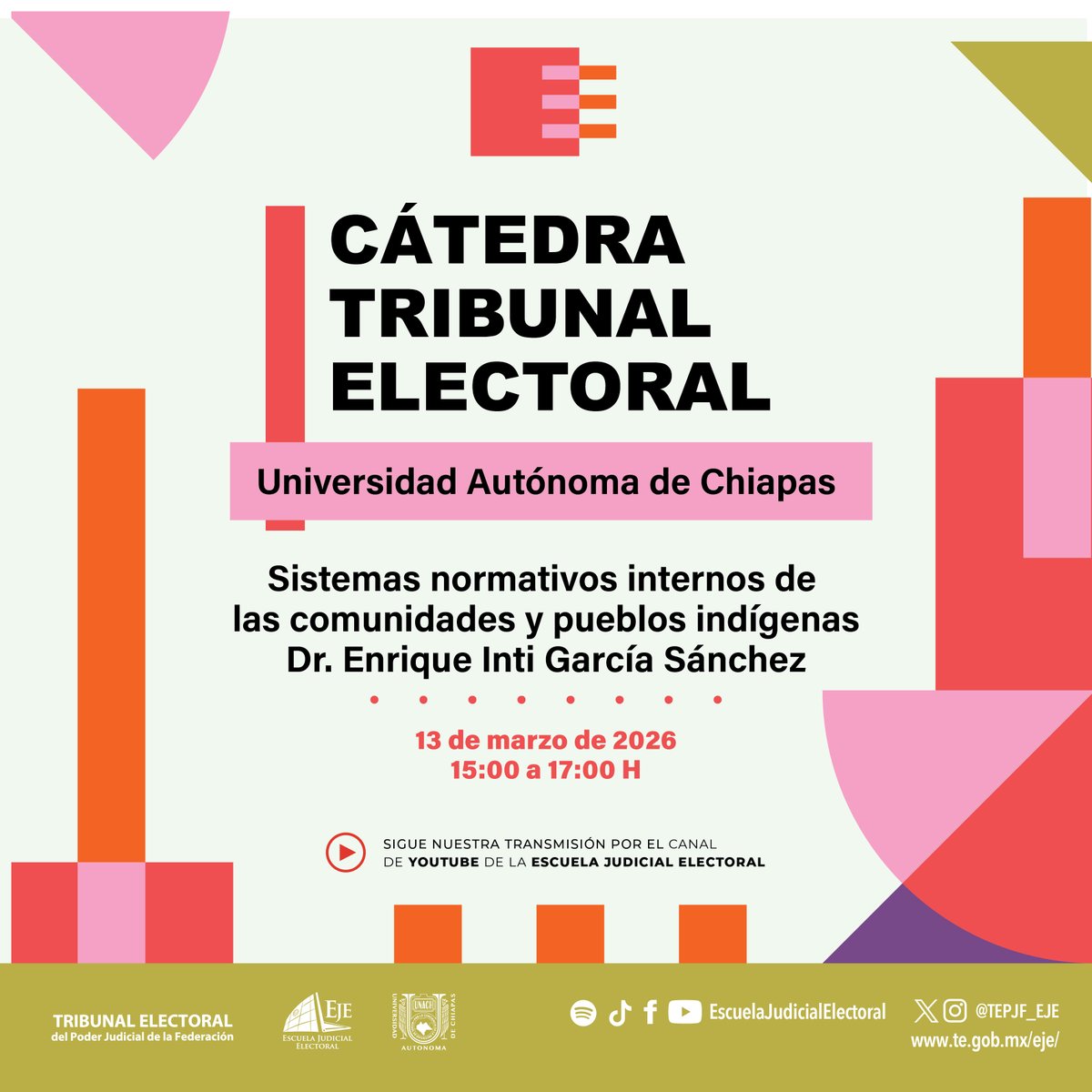 Escuela Judicial Electoral tweet media
