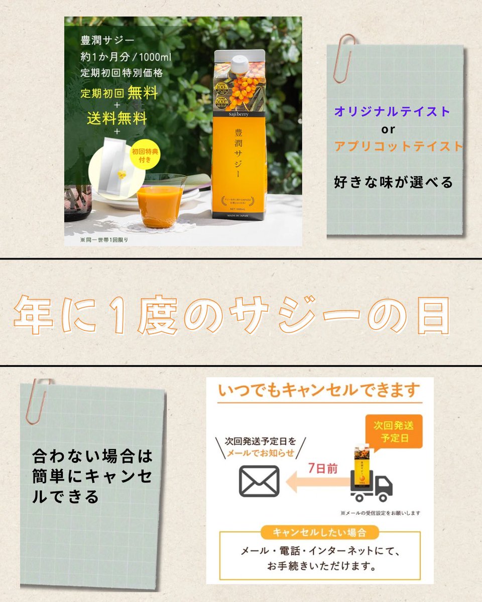 サジー 新品 一本3000円 30%OFFキャンペーン中！サブミー限定特典の 