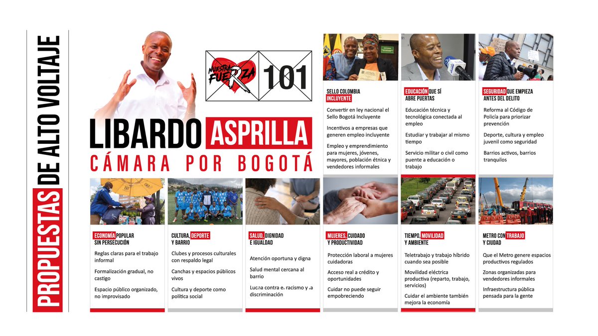 Una idea de barrio se convirtió en política pública.

El Sello Bogotá Incluyente ya abrió oportunidades laborales a más de 10 mil personas.

Este 8 de marzo vota
Nuestra Fuerza ❤️ 101

#BogotáConAsprilla #NuestraFuerza101