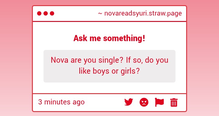 LobotomyNova's tweet photo. Well, I don't have a partner right now! And I really don't have a preference between boys or girls...both are good!
– 🪷 https://t.co/T8POy7R2wO