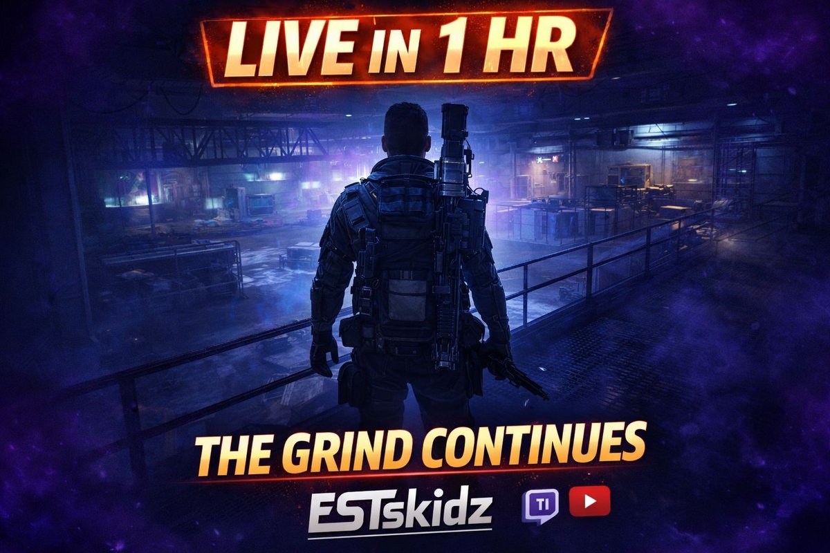 EstSkidz's tweet photo. The grind continues.
Workbench upgrades are rolling and Scrappy is almost maxed.
Once Denny jumps on, the quest runs begin.
LIVE IN 1 HR
Twitch &amp; YouTube — ESTskidz

#ArcRaiders #LiveStreaming #ExtractionShooter #TwitchStreamer #YouTubeGaming #ESTskidz #SkidzNation https://t.co/fXUptbctRC