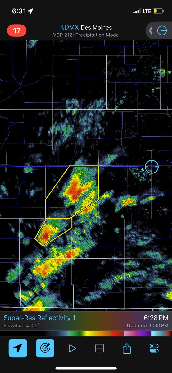 LIVE FROM OMAHA: we are going in for intercept #NeverStopChasing