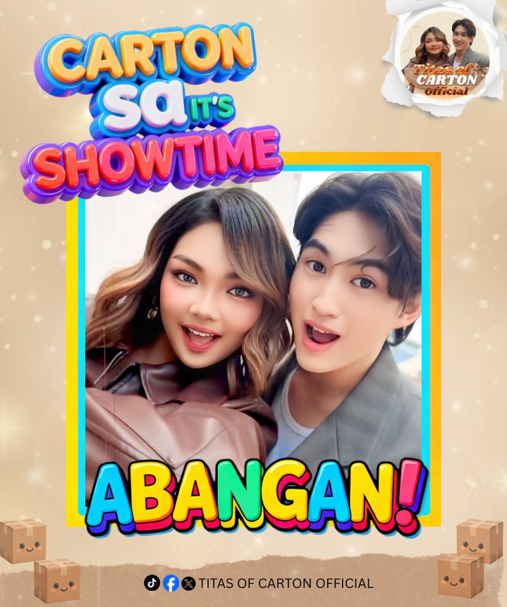 titasofcarton's tweet photo. Makinuod at makisaya sa It's Showtime  mamaya kasama ang ating pinakamamahal na #CARTON. Carmelle at Anton. https://t.co/21MgYVewOT