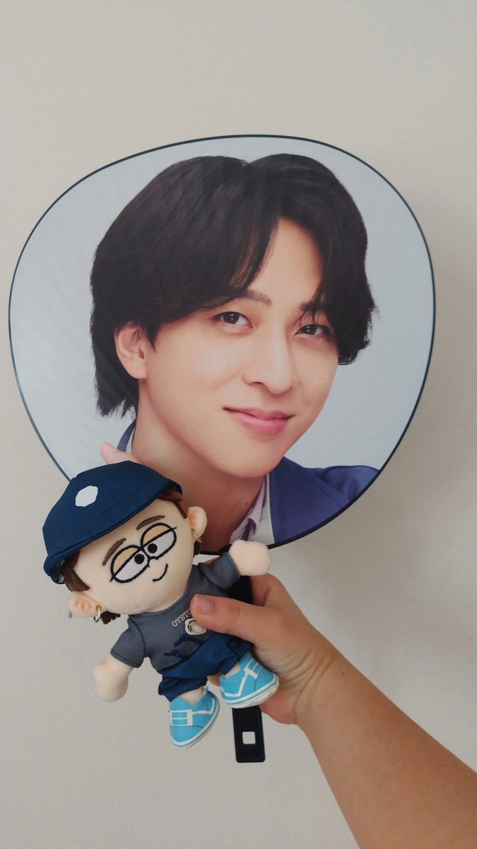 拓人くんのうちわとぬいぐるみ🧸 #寺西拓人 #timelesz