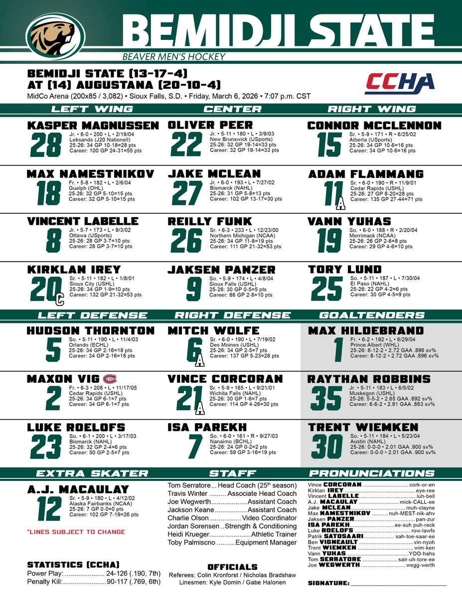 Bemidji State Men’s Hockey tweet media