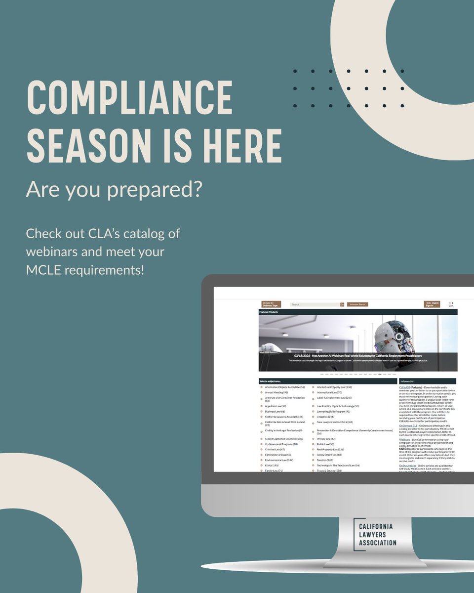 California Lawyers Association tweet media