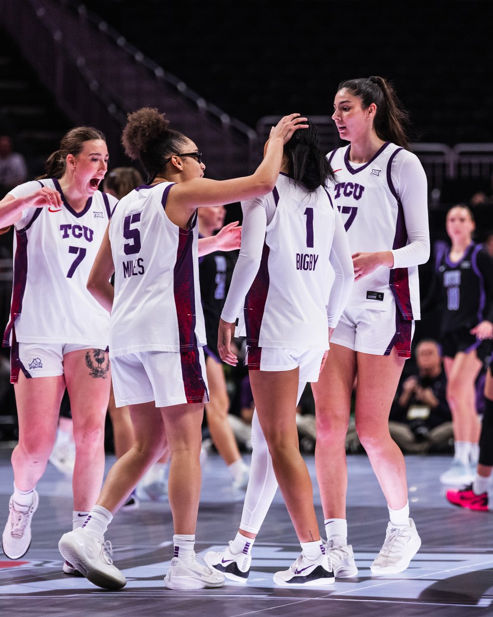 TCU has held 14 teams below 50 points and under 30 percent shooting following today's 63-46 victory over BYU in the Big 12 Tournament quarterfinals. The Cougars shot just 27 percent from the field (17-63) vs. the Frogs' defense

#GoFrogs | <a href="/tcuwbb/">TCU Women’s Basketball</a>