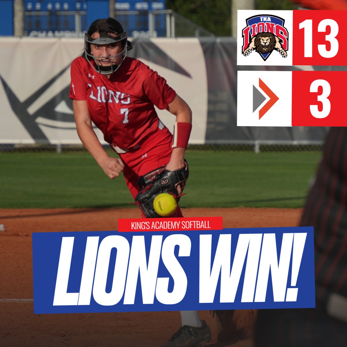 TKALions's tweet photo. Another big win for Lions softball! Gracyn Needle hit two home runs and Kinsley Rohman was 3-3. The Lions are 6-1. #tkasoftball 🥎
@TKAWPB @pbphighschools @ESPNWestPalm https://t.co/OHRG4zphF2