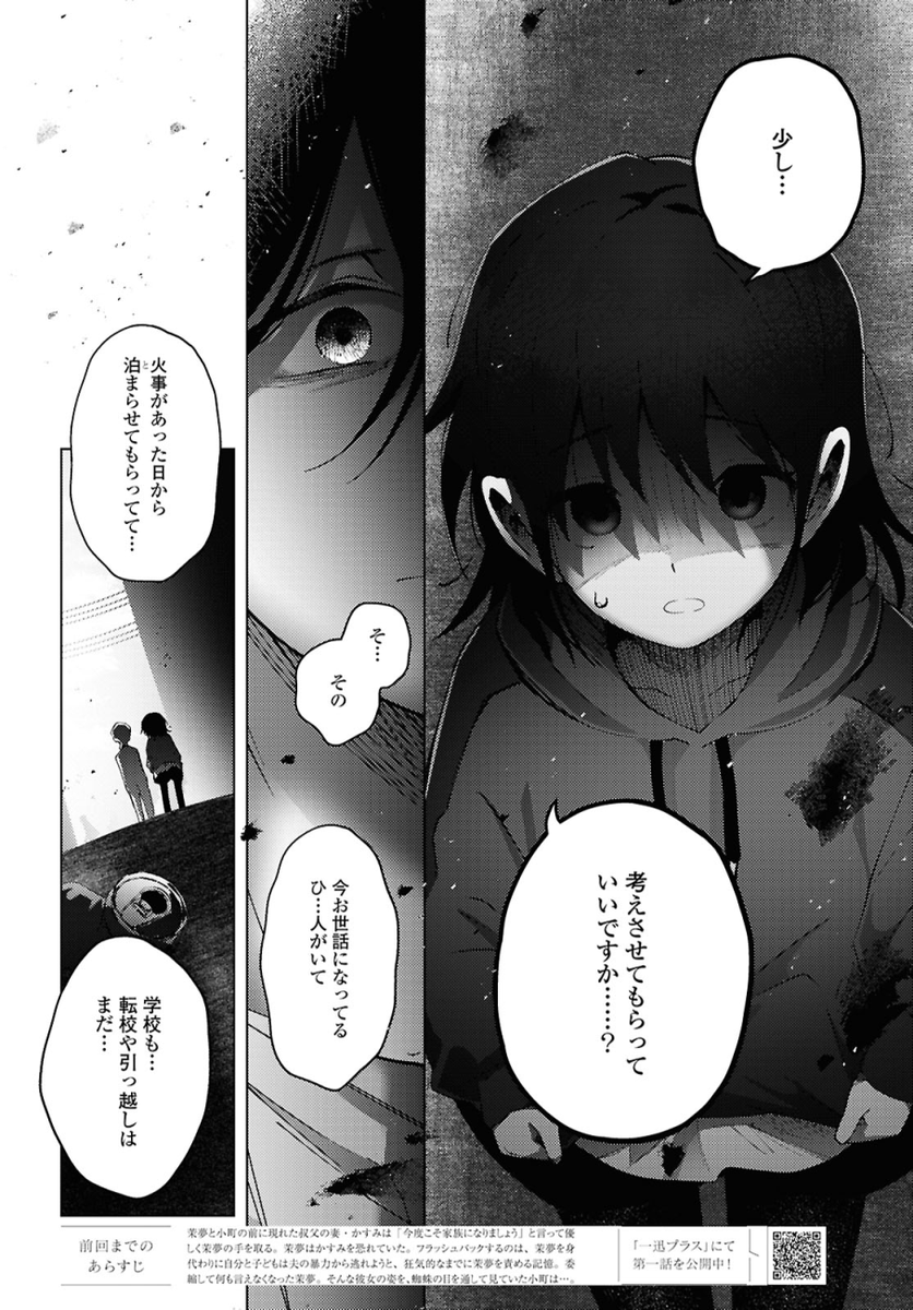 【お知らせ】
先月2月18日(水)に発売されているコミック百合姫4月号に『マユノウタ』7話を掲載していただいております。
家族になりましょうという提案に茉夢は考える時間が欲しいと伝えるが、その返答に苛立ちを見せるかすみ。そこへ小町は…。
どうぞよろしくお願いいたします🛒
#百合姫 #マユノウタ