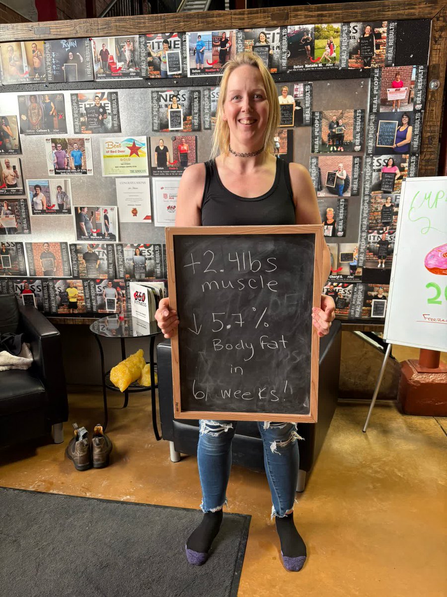 Pam crushed her 6 Week Challenge 💪
🔥 -9.4 lbs
🔥 -5.7% body fat
💪 +2.4 lbs muscle

Consistency pays off 👉 360fitness.ca/6weeks
#360Fitness