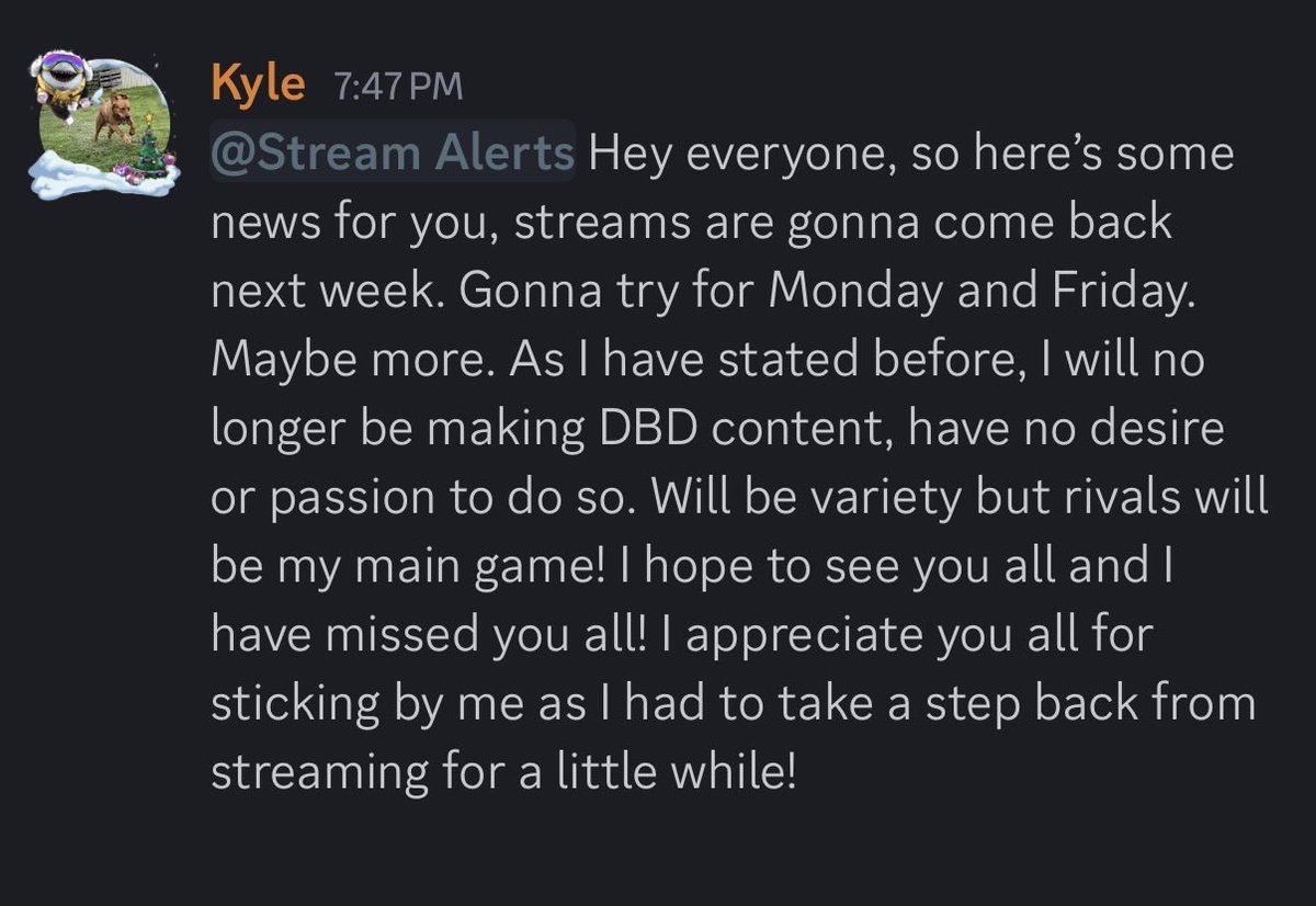 In case you are not in my server