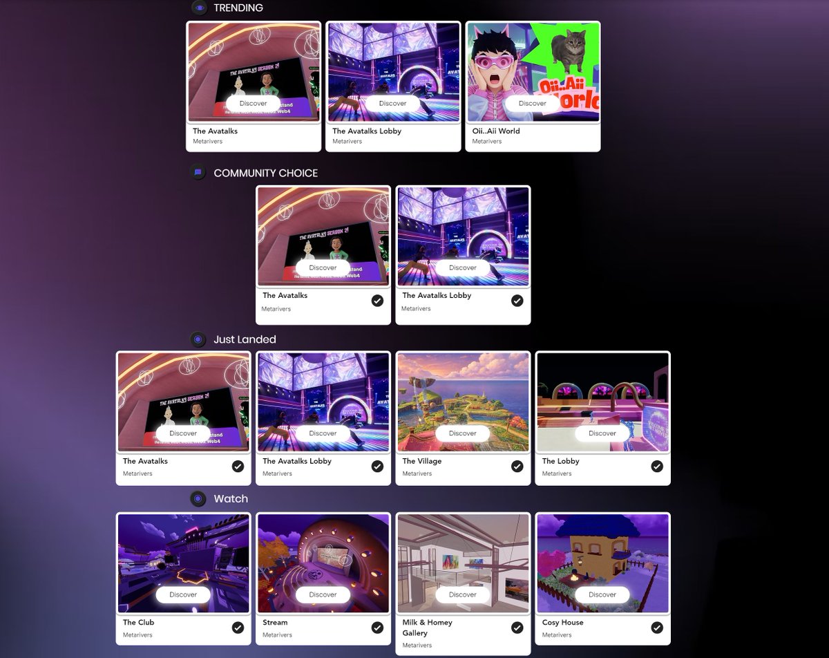 kara_377's tweet photo. The @MRiversOfficial site UI is coming together nicely!✨

The best off-map spaces in DCL, now easily accessible.

Don't need to wander off empty plots anymore.😁

#Decentraland #DCL #Web3 https://t.co/kntcSzbL5o