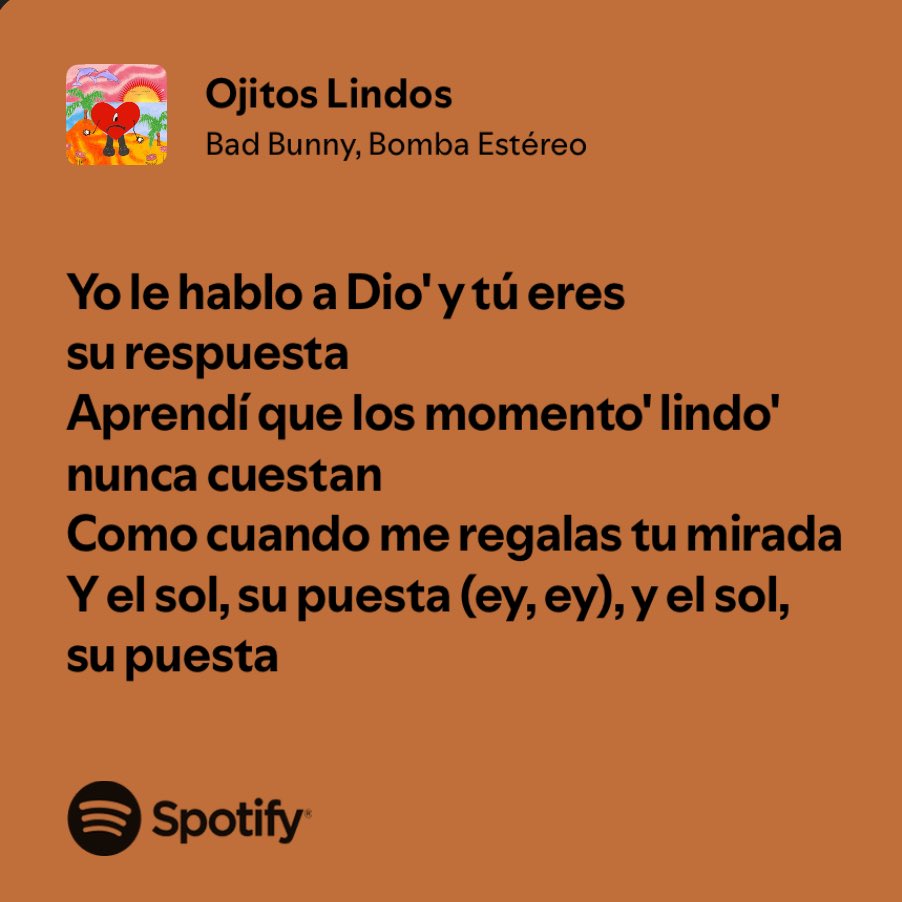 bad bunny / ojitos lindos