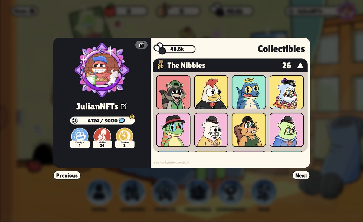 Check out your nibbles in the hub!