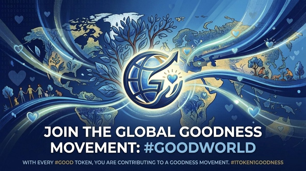 GoodWorldToken's tweet photo. 🚀 GoodWorld Token – 1 Token = 1 Good Action 🌍
Every token helps make a difference! Plant trees, provide clean water, support disaster relief!

https://t.co/Co2UzYMD0k

#GoodWorldToken #1Token1GoodAction #Solana #BlockchainForChange #EcoCrypto #CharityToken #CryptoCommunity https://t.co/B8jS45c5eB