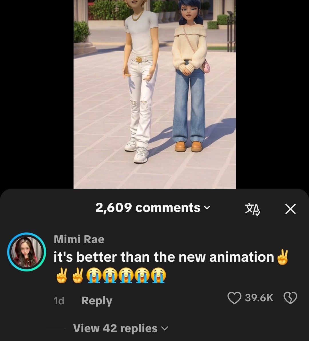 #mlbs6spoilers i want to KMS HOW IS THIS SHITTY AI SLOP better than the new animation and 39k dumbass hoes liked this Are we deadass istg you guys are the absolute worst and such hypocrites You say "we hate the new animation bc it looks like AI" and then you go and support ai 🫩