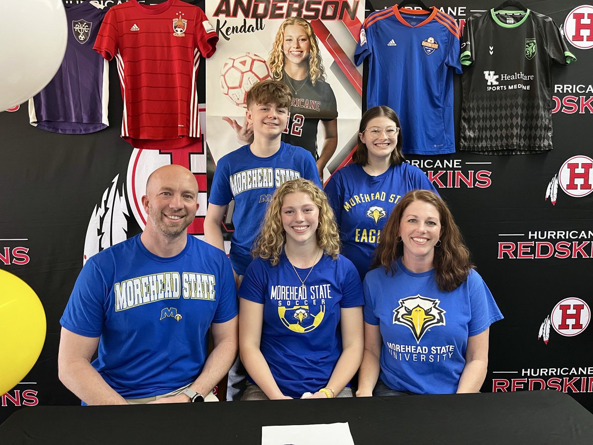 KendallAnd12's tweet photo. Signing Day! Forever thankful for the opportunities God has blessed me with to get to know all kinds of wonderful people. Thank you all for supporting me and helping make me a better person. #gomoreheadstateeagles 💙💛 https://t.co/R2eQRM3NZ0