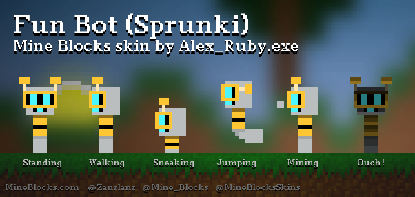 MineBlocksSkins's tweet photo. "Fun Bot (Sprunki)" skin by Alex_Ruby.exe!
https://t.co/onxeAraKyG https://t.co/sMvIHp0d2h