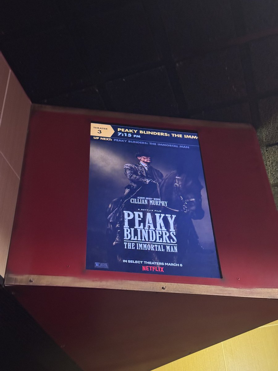 Seated <a href="/alamodrafthouse/">Alamo Drafthouse</a> <a href="/ThePeakyBlinder/">Peaky Blinders</a>