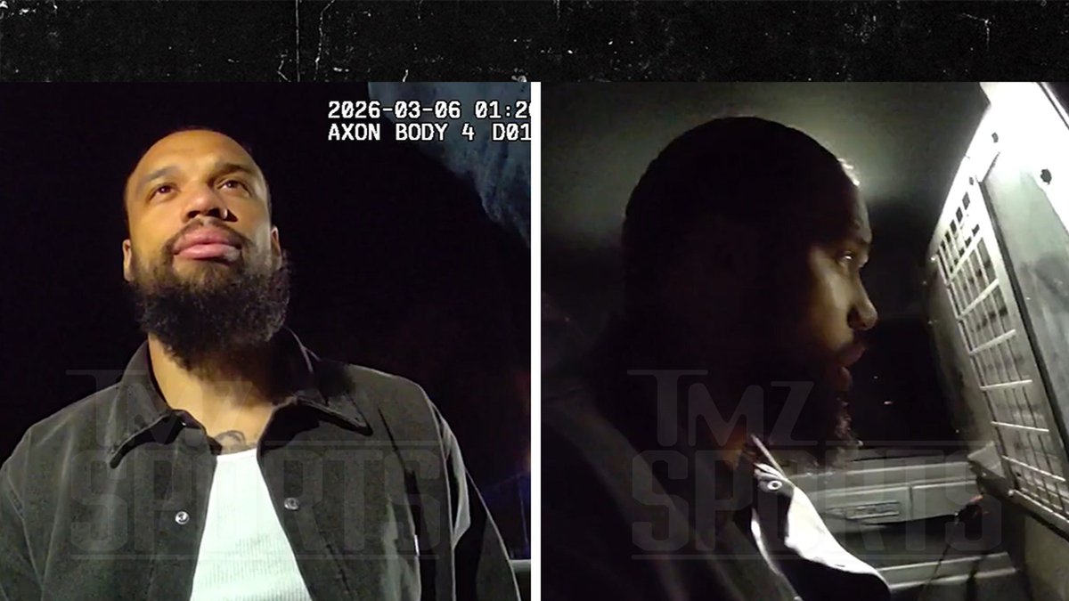 TMZ's tweet photo. Cop Says Dillon Brooks' Car Smells Like Weed In Bodycam Footage From DUI Arrest https://t.co/Dm3KbmFVnc https://t.co/qBFZ8T0yyE