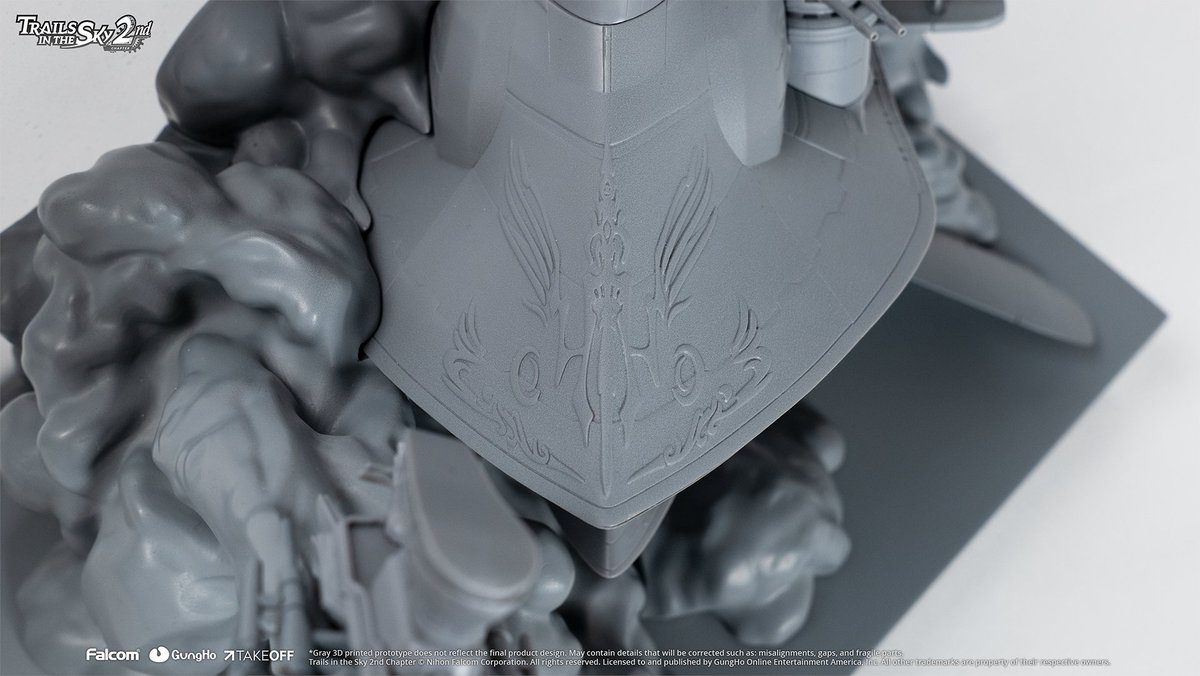 Highlighting the production of the 'Glorious x Arseille' Model Diorama with this 3D printed prototype by <a href="/wearetakeoff/">TAKEOFF</a>! 🩶

This, and more, included in the #Trails2ndChapter Golden Wings Edition ➡️loom.ly/fEbumEk