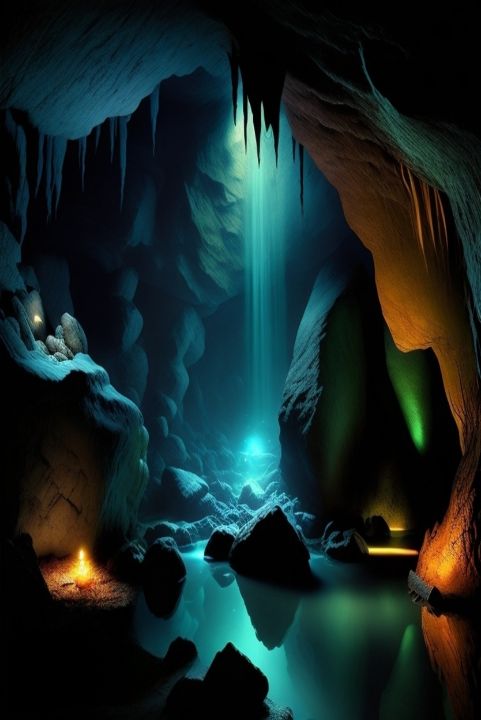 arete_chris's tweet photo. Art of the Day! ""Mystical Cavern''". Buy at: https://t.co/S0peod8hm7 https://t.co/jHB9OwFT6G