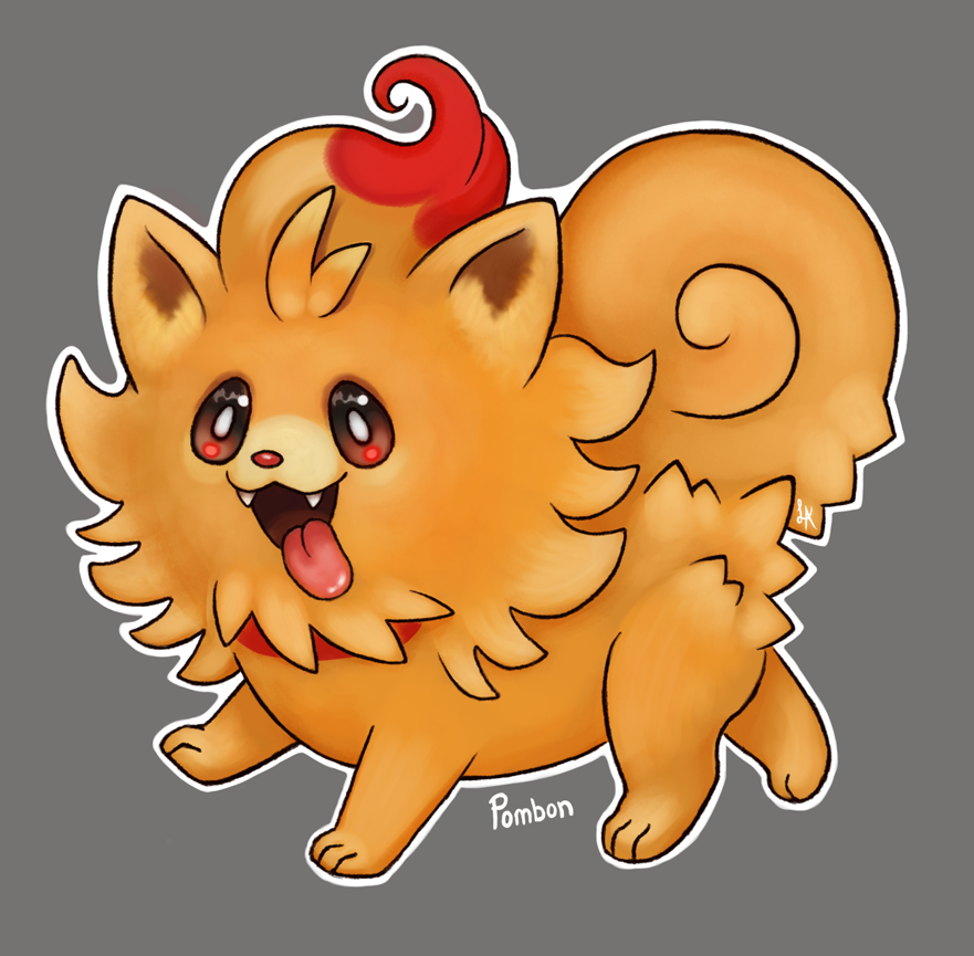 LA_Digital_Draw's tweet photo. Better late than never I guess, just a little Pombon art. (ポムケン) #Pokemon #Gen10 #PokemonWindsWaves 🐶🔥 https://t.co/xmV3UBIfzZ