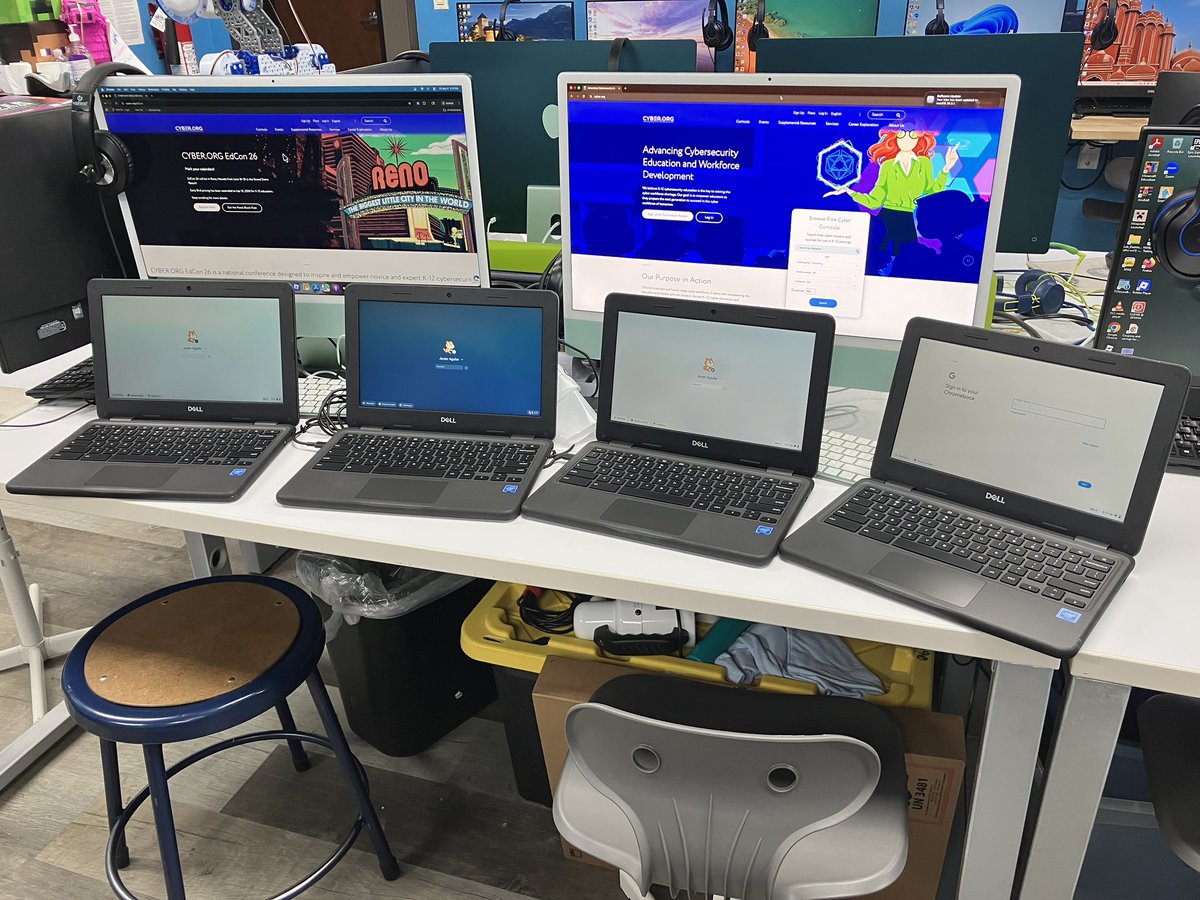 javierfaguilar's tweet photo. We are pleased to welcome Ashley M. to @efwmaschool  
Big thank you the entire @cyber_dot_org team for their continued support in empowering educators &amp; students @javierfaguilar @dfwcsta #learning #teamwork #equity #diversity #confidence #creativity #ITeachCS #ITeachCybersecurity https://t.co/6Es4TRU3Jo