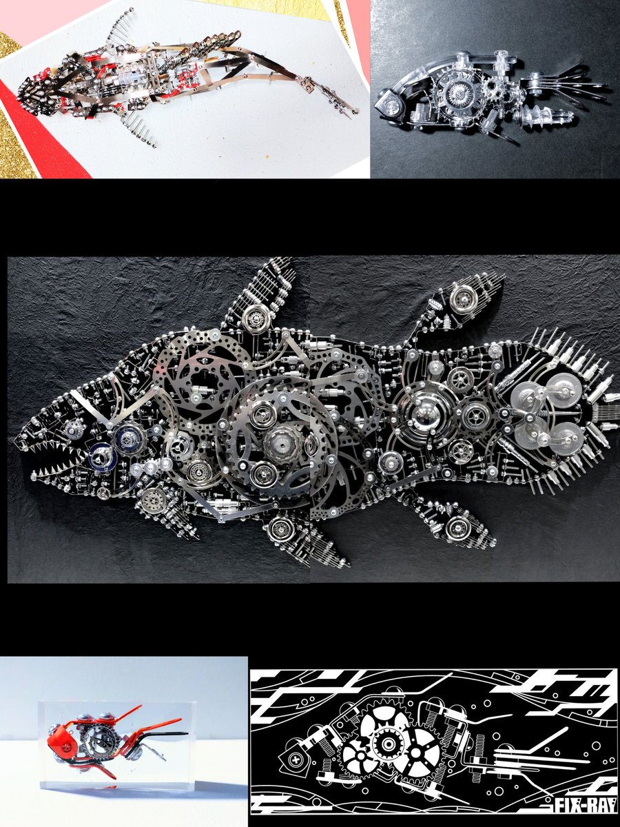 さかなの日 ネジ止め式メタルアートを本格的に始めて工芸作家になる