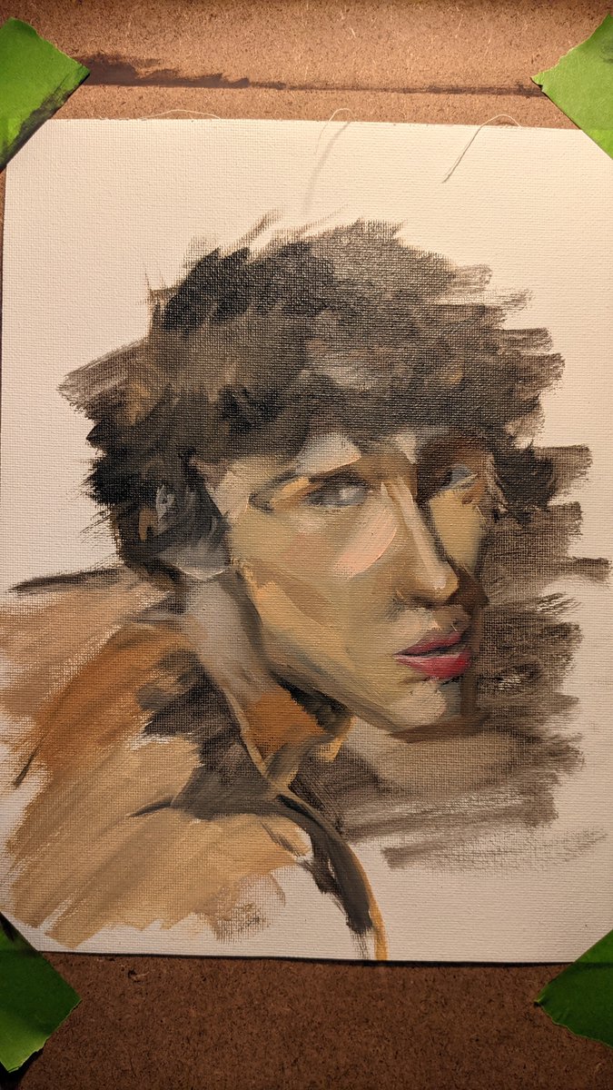 breakitfirst's tweet photo. Trying out the zorn pallette 
45 minutes oil on canvas https://t.co/I4dYPpywvG