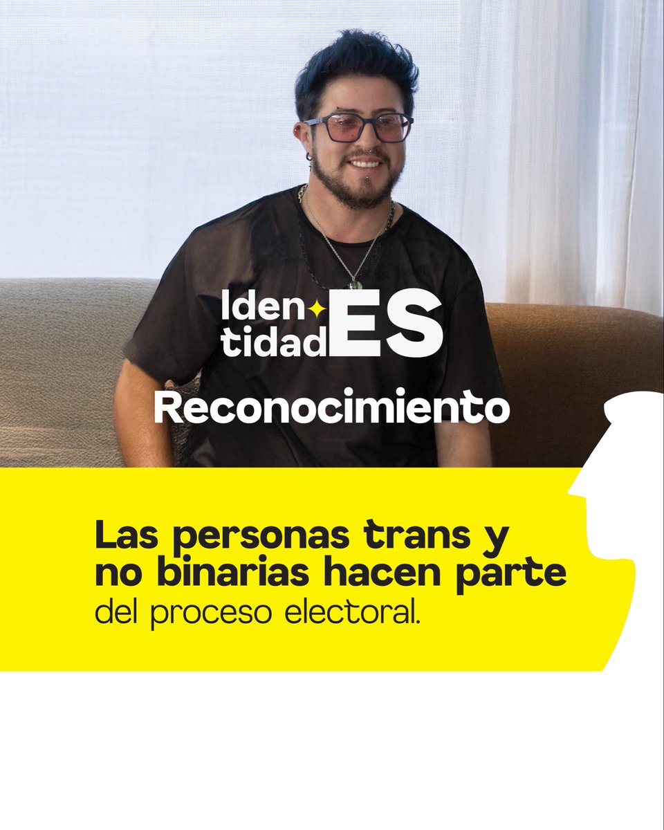 Registraduria's tweet photo. La participación electoral es un derecho de todas las personas.
Con #IdentidadES promovemos el reconocimiento de la identidad y el acceso pleno a derechos para las personas trans y no binarias en Colombia.
Con el apoyo de la @AECIDColombia, @AECID_es y el programa #PUICA de la @OEA_oficial.
#IdentidadESDemocracia