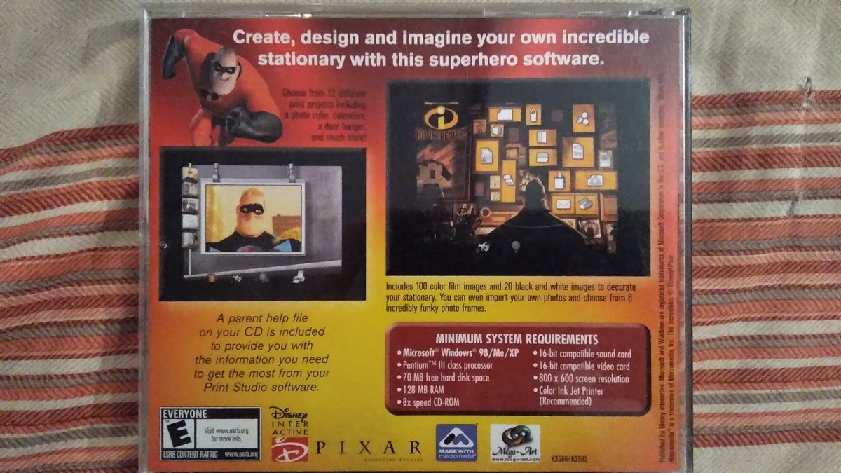 I don't need Photoshop I have The Incredibles Paint Studio