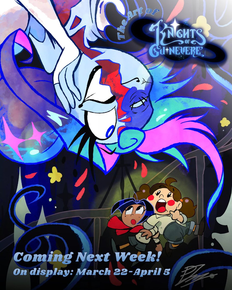 The Art of the Knights of Guinevere opens in ONE WEEK! 🏰✨ The opening on March 21st is only open to ticketholders, but gallery admission is free and open to all from March 22–April 5!
(artwork by <a href="/phuijl/">Phui Jing Ling🆖 (Commission OPEN)</a> )
Event info: gallerynucleus.com/events/1114
<a href="/DanaTerrace/">Dana Terrace</a> <a href="/glitch_prod/">GLITCH</a>