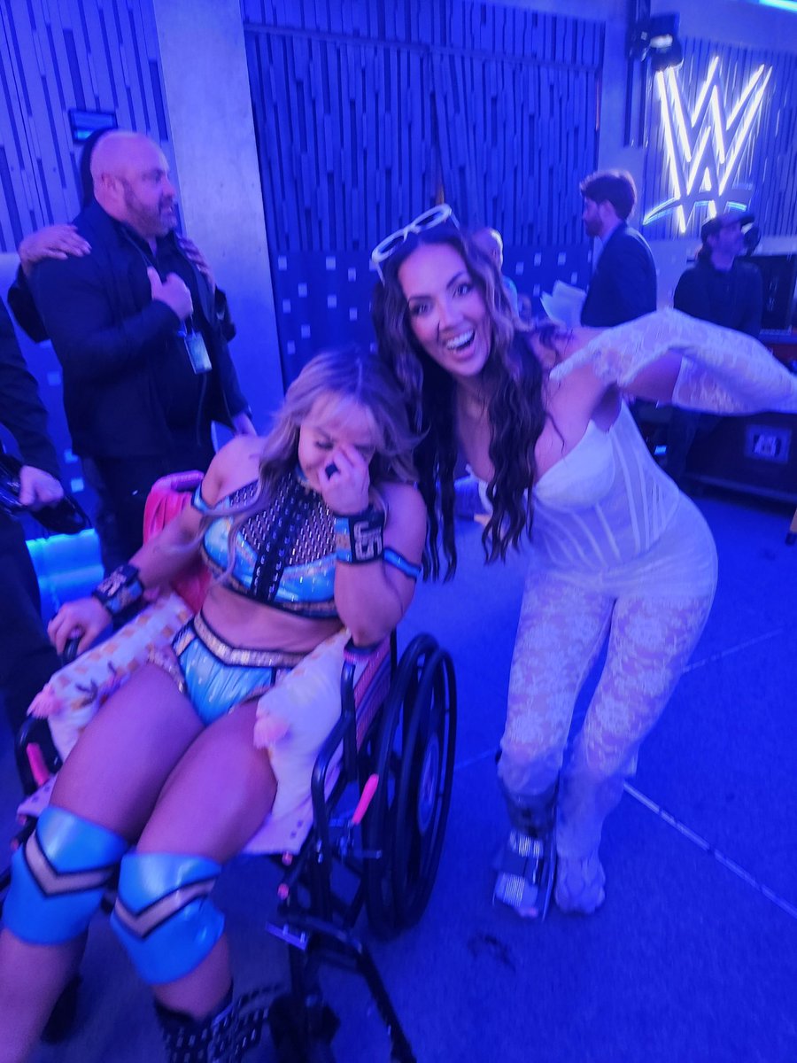 Well, at least there was already a wheelchair waiting.