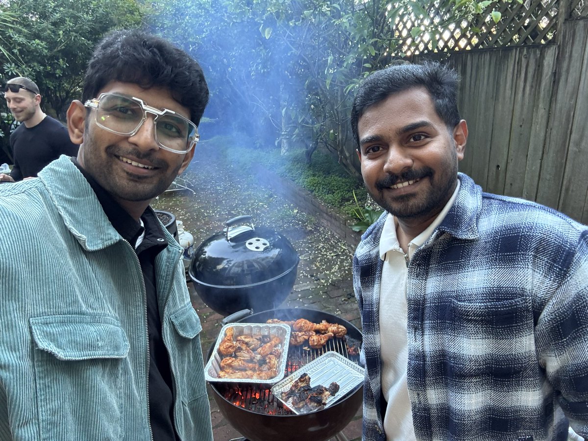 p_mohansivam's tweet photo. @grankovsky @tinnixhe @callable_com_ai @aroninp is the chief chef building Ai powered robotics grilling 😎 https://t.co/OckwHHpdXi