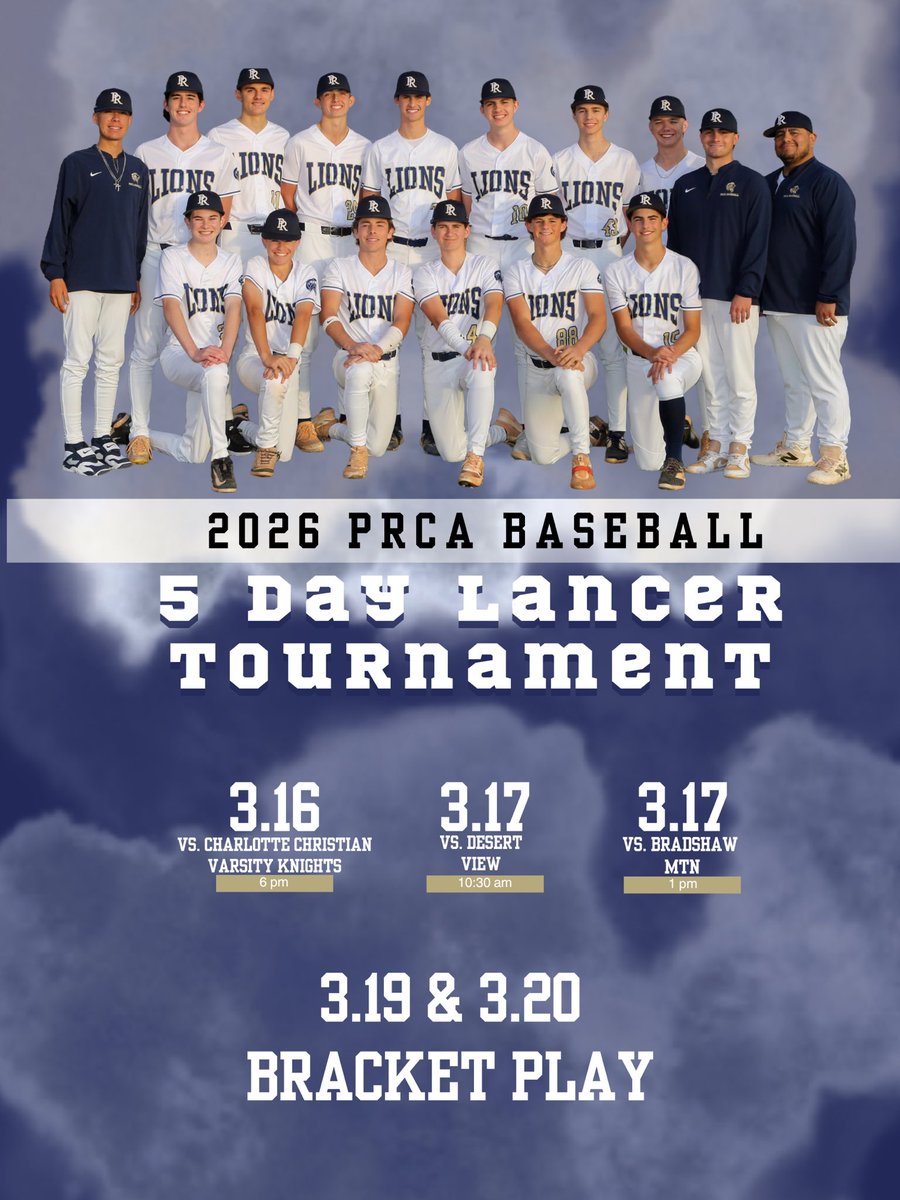 Here’s the remaining 2026 PRCA Baseball schedule ⚾️
Come out and support the Lions this season! 🦁
#PRCABaseball #ForHim #HighSchoolBaseball #LionNation