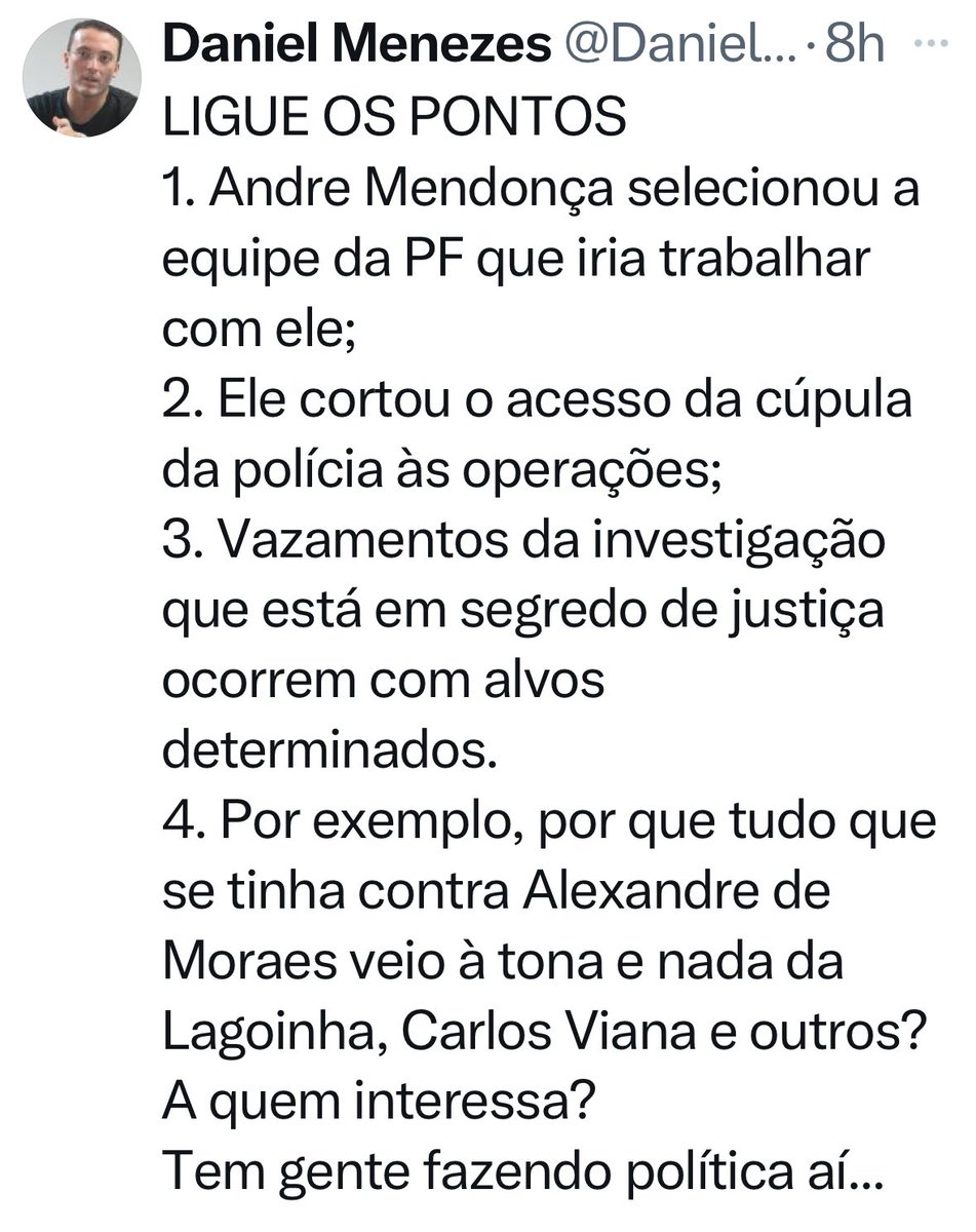 Vazamento seletivo igualzinho ao já visto na Lava Jato.