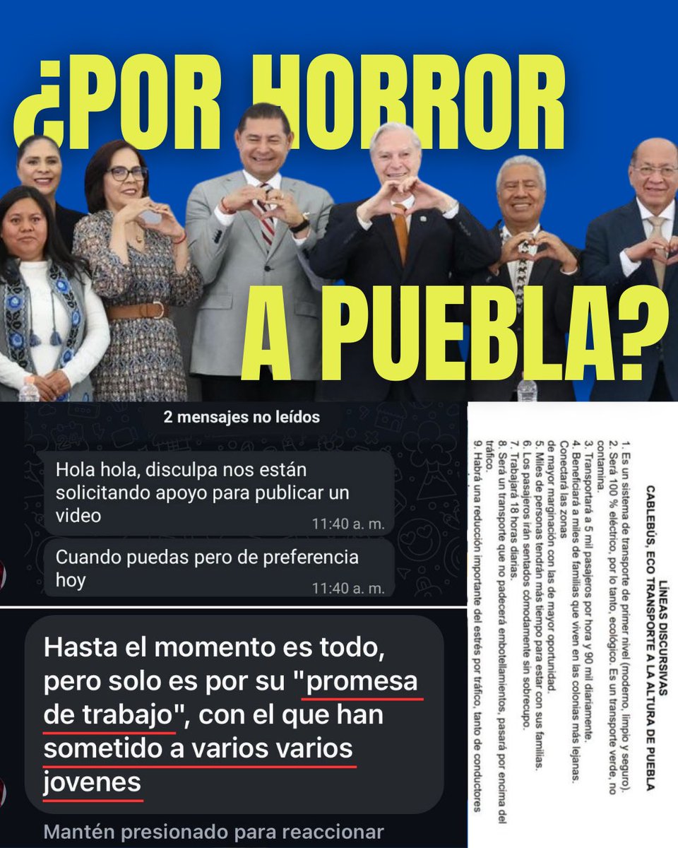 contramascaras's tweet photo. #ControlDigital 📱| ¿En dónde está el #PorAmorAPuebla , cuando es el propio gobierno quien busca legitimar un proyecto que carece de #Transparencia y #Apoyo ciudadano? Te leemos en comentarios 👇🏻 https://t.co/LxGhwY0SuK
