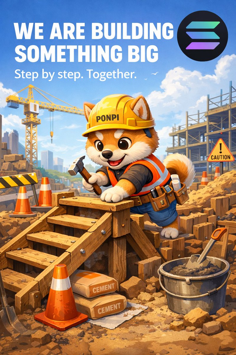 ponpi_sol's tweet photo. Great things take time.
We are building step by step.
#PONPI #Solana #Crypto https://t.co/sQ5qnNIWl5