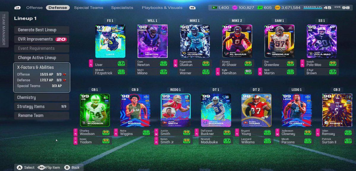 LordVaak0's tweet photo. @ApdWilder My 60 Niners #FTTB forever.  Hard having these all team chem players but it is what it is! #MaddenUltimateTeam 
#MUTSeason #MUTPacks #LTDpull #UltimateLegend https://t.co/0ESZ2ciyJs