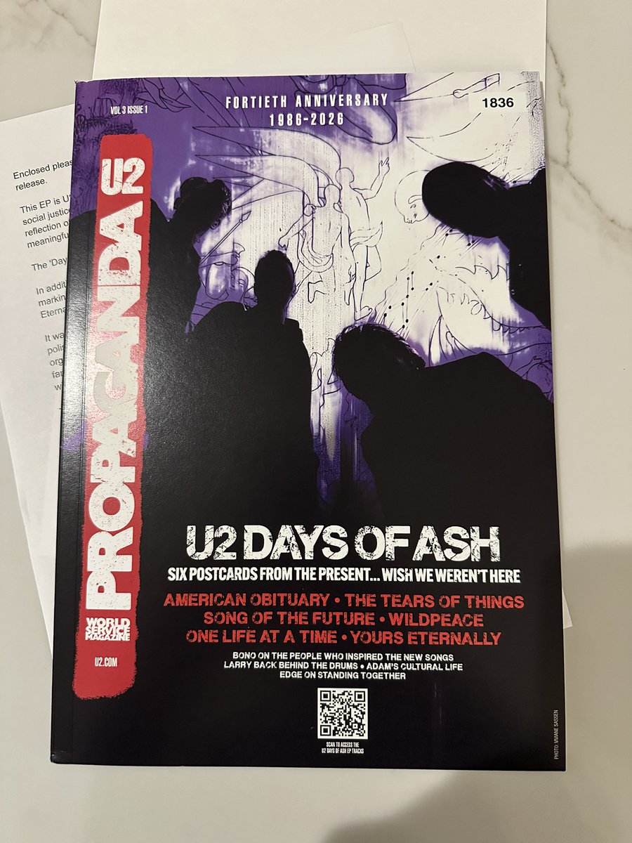 ILBadger's tweet photo. @u2songs In the mail today. https://t.co/jcPAFegU35
