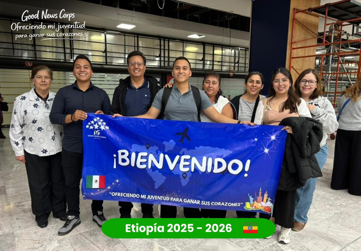 CorpsGood's tweet photo. Hoy, 6 de marzo, Daniel Ríos de la sede de IYF Álamo, Veracruz regresó a México tras concluir su servicio Good News Corps en Etiopía 🇪🇹.

¡Bienvenido! https://t.co/witfht2SOy