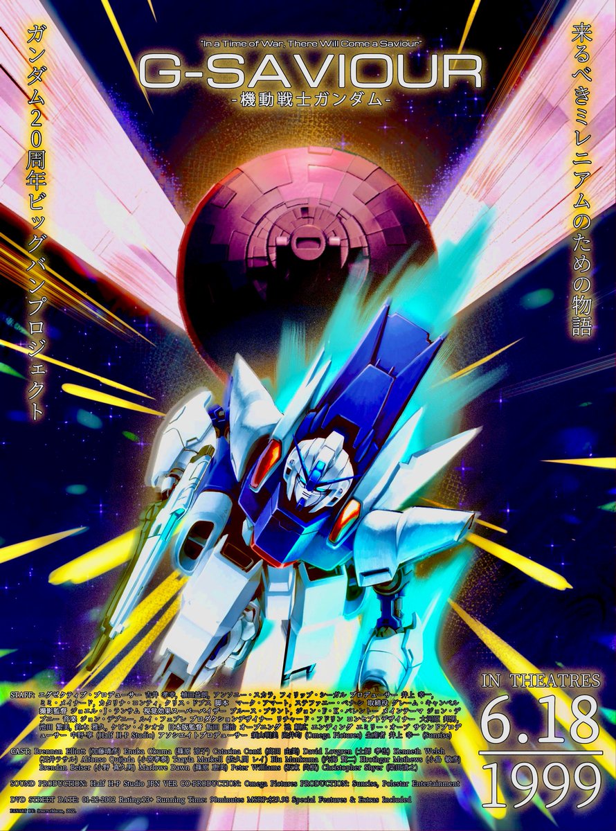 The Live-Action Gundam Movie… G-Saviour (2000) 480p (1.51GB) Audio