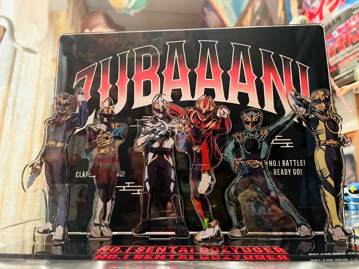 ZUBAAAN!×ゴジュウジャーのアクスタ当たったー‼︎🍜嬉しい‼︎ ズバーン